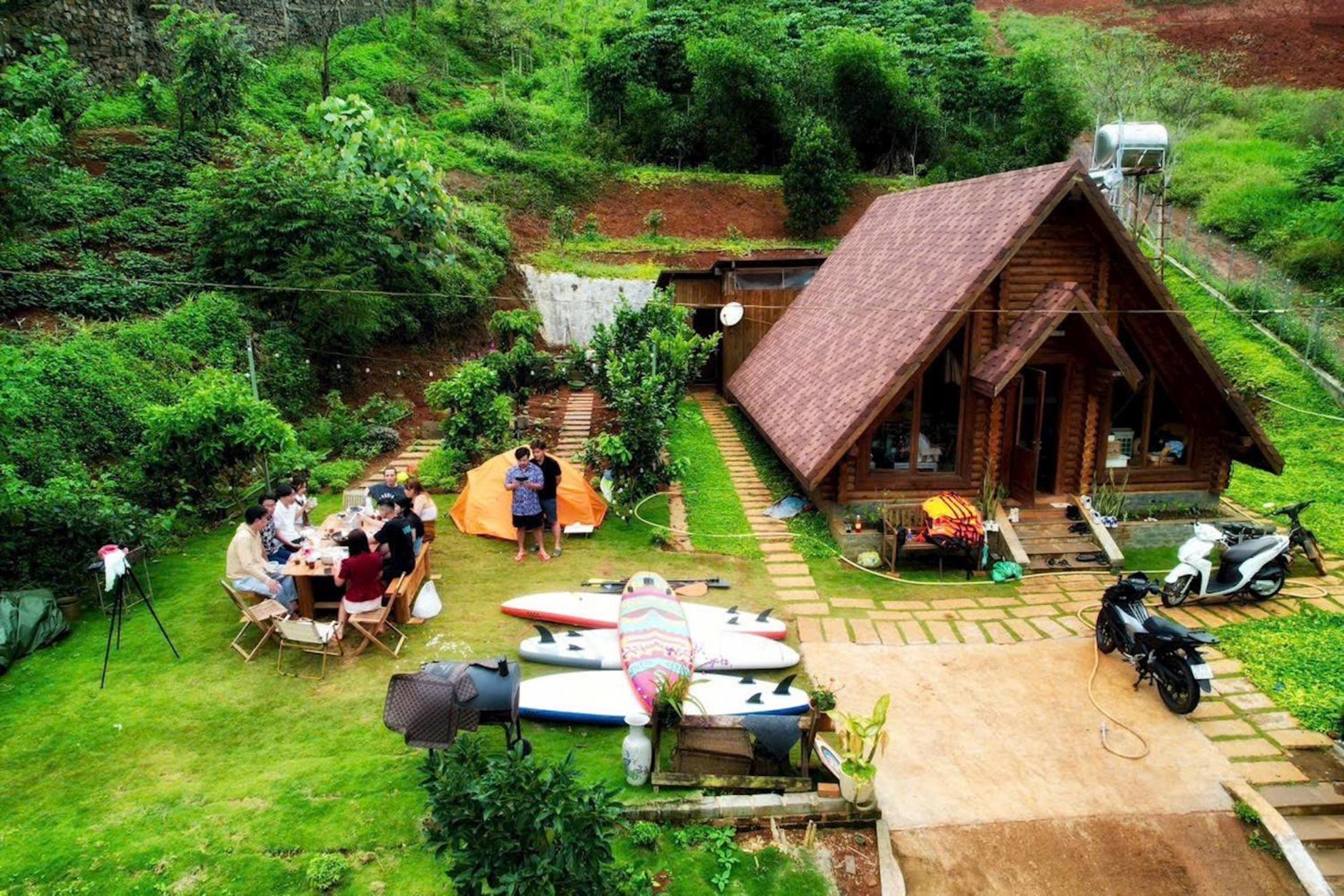 Nha Bao La - Ho Dak Long Thuong Hotel Bao Loc Bagian luar foto